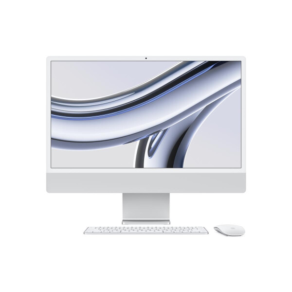 Apple iMac 24" M3 8-Core CPU 10-Core GPU 256GB SSD Silver - 8 GB - 256 GB