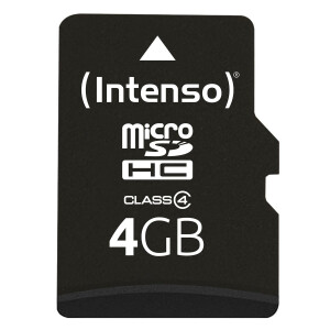 Intenso microSD Karte Class 4 - 4 GB - MicroSDHC - Klasse...
