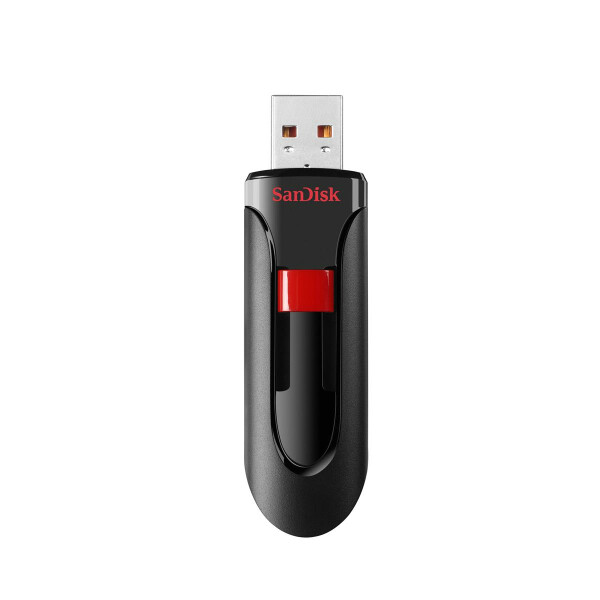 SanDisk Cruzer Glide - 32 GB - USB Typ-A - 2.0 - Dia - 6,8 g - Schwarz - Rot