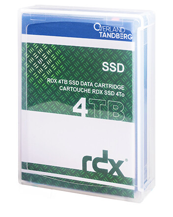 Overland-Tandberg RDX SSD 4TB Kassette - RDX-Kartusche - RDX - 4000 GB - FAT32 - NTFS - exFAT - ext4 - Schwarz - 1500000 h