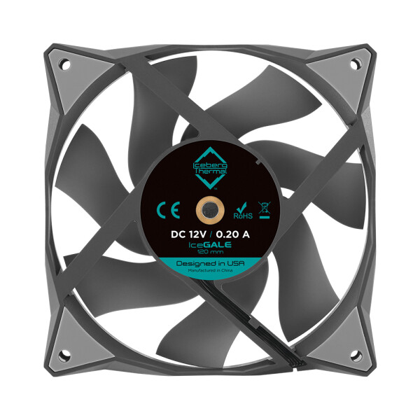 Iceberg Interactive IceGALE - Ventilator - 12 cm - 500 RPM - 1850 RPM - 35 dB - 76 cfm