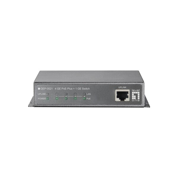 LevelOne GEP-0521 - Unmanaged - Gigabit Ethernet (10/100/1000) - Vollduplex - Power over Ethernet (PoE)