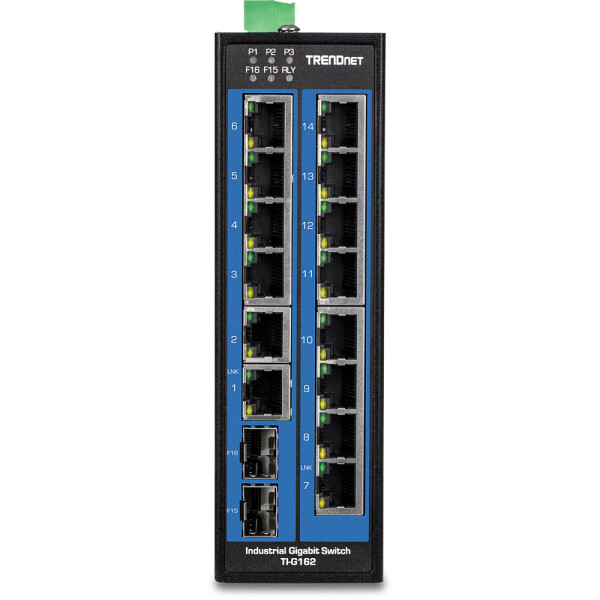 TRENDnet TI-G162 - Gigabit Ethernet (10/100/1000) - Vollduplex - Wandmontage