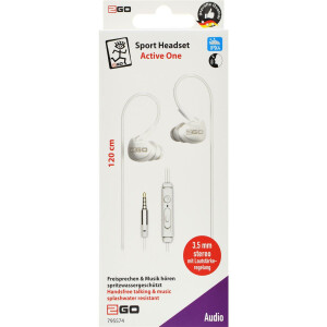 ACV In-Ear Sport-Headset"Active 1" weiss