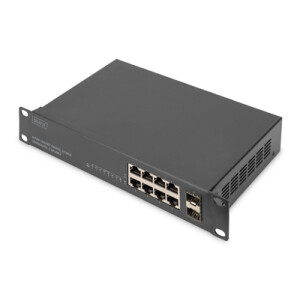DIGITUS 8-Port Gigabit Switch, 10-Zoll, Unmanaged, 2 Uplinks