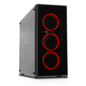 Ultron Geh Cooltek Vier Midi Tower RGB Schwarz ATX/M-ATX/ITX - Midi/Minitower - ATX