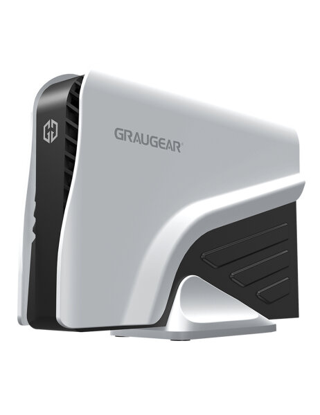 GrauGear G-3501-A-10G - HDD-Gehäuse - 3.5 Zoll - Serial ATA III - 10 Gbit/s - USB Anschluss - Schwarz - Silber