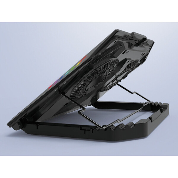 Conceptronic THYIA ERGO Gaming-Notebook Kühlständer mit 2 Lüftern - 43,2 cm (17 Zoll) - 2 Stück(e) - Tasten - Schwarz - Blau - Grün - Rot - China