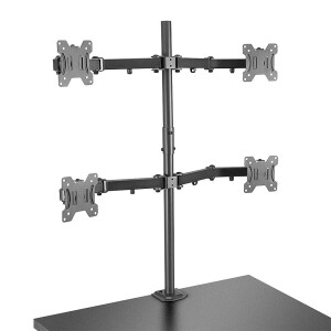 Lindy Quad Display Bracket w/ Pole &amp; Desk Clamp -...