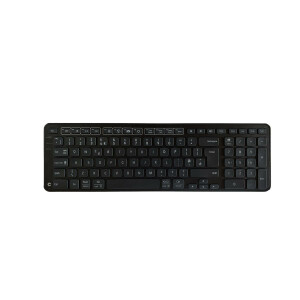 Contour Design Balance Keyboard BK - Drahtlose Tastatur-UK Version - Volle Gr&ouml;&szlig;e (100%) - RF kabellos + USB - QWERTY - Schwarz