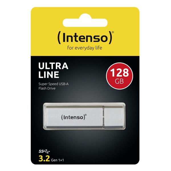 Intenso Ultra Line - 128 GB - USB Typ-A - 3.2 Gen 1 (3.1 Gen 1) - 70 MB/s - Kappe - Silber