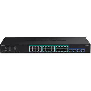 TRENDnet TPE-30284 - Managed - L2/L4 - Gigabit Ethernet (10/100/1000) - Power over Ethernet (PoE) - Rack-Einbau - 1U