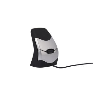Bakker DXT Precision Mouse - Beidh&auml;ndig - USB Typ-A - Schwarz - Silber