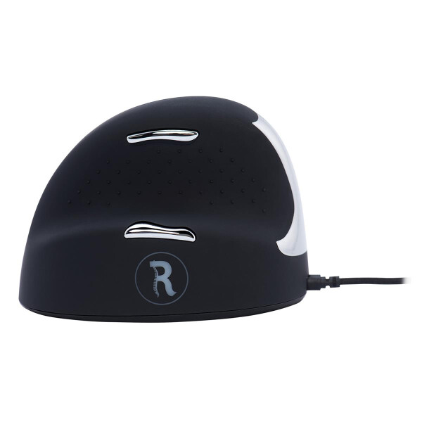 R-Go HE Break R-Go Mouse - Ergonomische Maus - Anti-RSI-Software - Mittel (Handlänge 165-185mm) - Linkshändig - Kabelgebunden - Linkshändig - Vertikale Ausführung - USB Typ-A - 3500 DPI - Schwarz