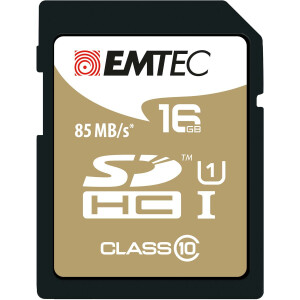 EMTEC SDHC 16GB Class10 Gold + - 16 GB - SDHC - Klasse 10...
