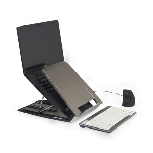 Bakker Ergo-Q 330 Notebook Stand - Grau - 43,2 cm (17 Zoll) - 20 - 40&deg; - 228 mm - 310 mm - 13 mm