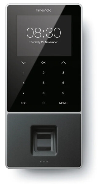 Safescan TM-828 SC - Schwarz - Fingerabdruck - Passwort - Näherungskarte - Smart card - TFT - 8,89 cm (3.5 Zoll) - 1,2 GHz - 128 MB