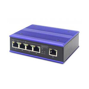 DIGITUS 4 Port Fast Ethernet Netzwerk PoE Switch,...