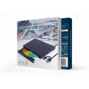 Gembird DVD-USB-03 - Schwarz - Vorderseite - Horizontal -...