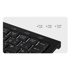MaxPoint KSK-3011ELC Super-Mini Tastatur DE-Layout...