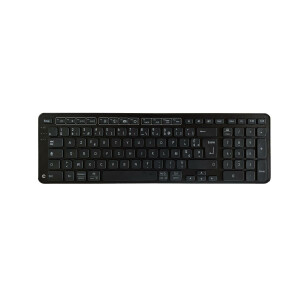 Contour Design Balance Keyboard BK -Drahtlose Tastatur-FR Version - Volle Gr&ouml;&szlig;e (100%) - RF kabellos + USB - AZERTY - Schwarz