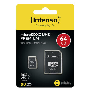 Intenso 3423490 - 64 GB - MicroSDXC - Klasse 10 - UHS-I -...