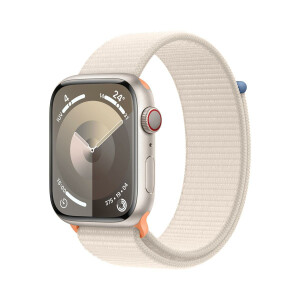 Apple Watch 9 Cell 45mm Alu Polarstern Sport Loop