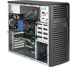 Supermicro SYS-5039C-T - Midi-Tower - Workstation Barebone - Intel C246 - LGA 1151 (Socket H4) - DDR4-SDRAM - Serial ATA III