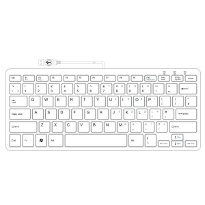 R-Go Compact R-Go Tastatur - QWERTY (UK) - schwarz - kabelgebunden - Mini - Kabelgebunden - USB - QWERTY - Schwarz