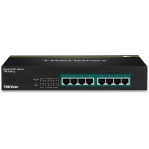 TRENDnet TPE-TG81g - Unmanaged - Gigabit Ethernet (10/100/1000) - Vollduplex - Power over Ethernet (PoE) - Rack-Einbau