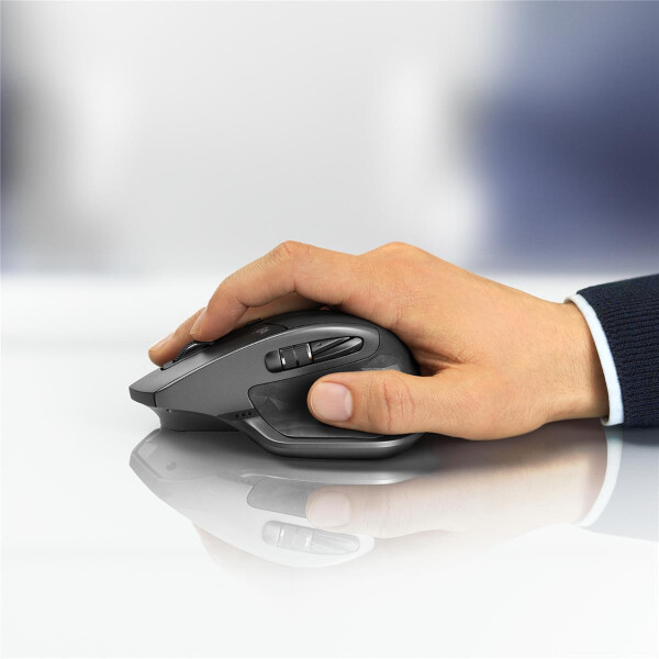 Logitech MX Master 2S Wireless Mouse - rechts - Laser - RF Wireless + Bluetooth - 4000 DPI - Graphit