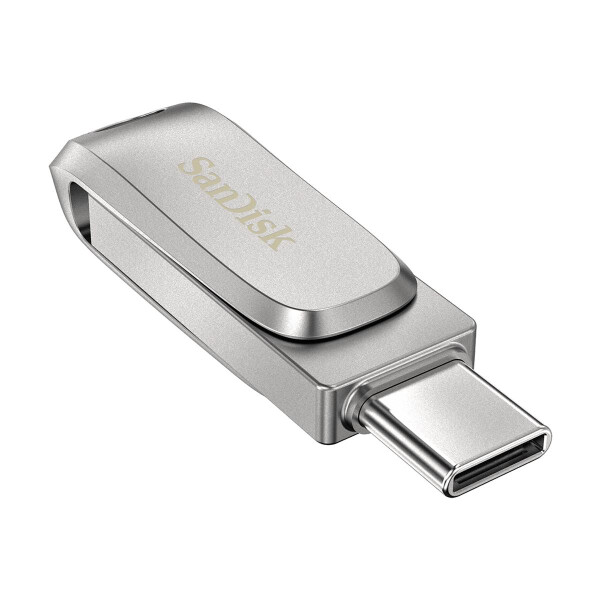 SanDisk Ultra Dual Drive Luxe - 512 GB - USB Type-A / USB Type-C - 3.2 Gen 1 (3.1 Gen 1) - 150 MB/s - Drehring - Edelstahl