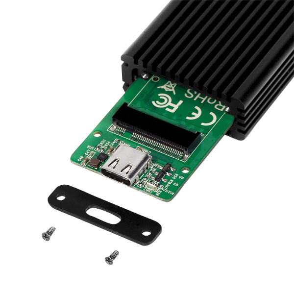 LogiLink UA0346 - SSD-Gehäuse - M.2 - M.2 - 10 Gbit/s - USB Anschluss - Schwarz