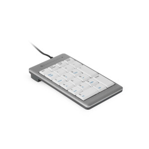 Bakker UltraBoard 955 Numeric - USB - 21 - PC - Silber - Wei&szlig;