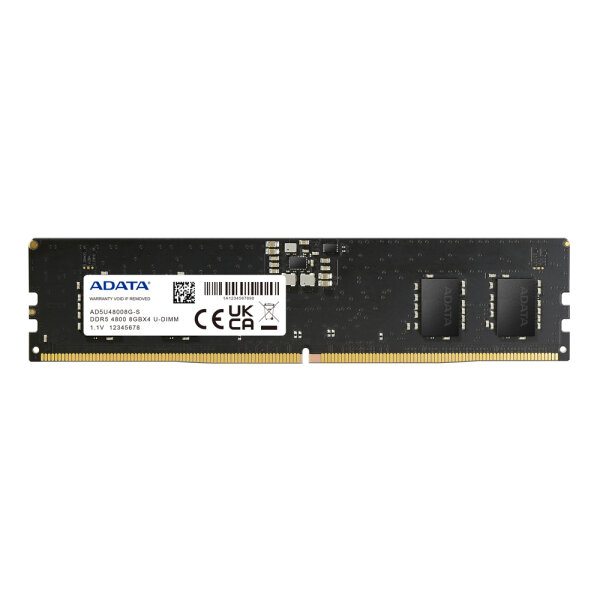 ADATA AD5U48008G-S - 8 GB - 1 x 8 GB - DDR5 - 4800 MHz - 288-pin DIMM