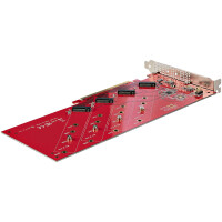 StarTech.com QUAD-M2-PCIE-CARD-B - PCIe - M.2 - PCIe 4.0...