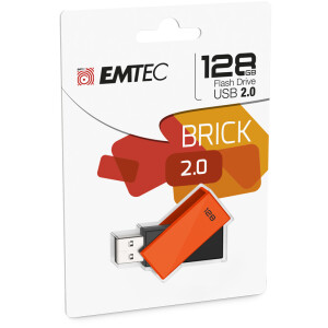 EMTEC C350 Brick - 128 GB - USB Typ-A - 2.0 - 15 MB/s -...