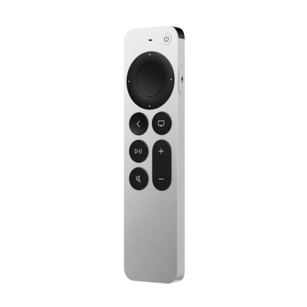 Apple Siri Remote - Beistellgerät - IR/Bluetooth - Drucktasten - Drucktasten - Wiederaufladbar - Schwarz - Silber