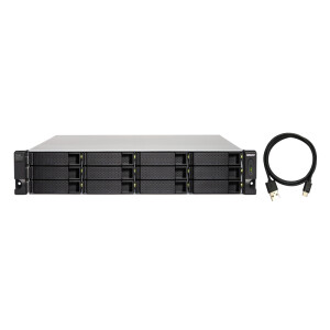 QNAP TL-R1200C-RP - HDD / SSD-Gehäuse - 2.5/3.5 Zoll...