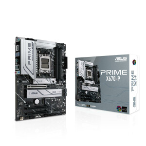 ASUS PRIME X670-P - AMD - Buchse AM5 - Buchse AM5 -...