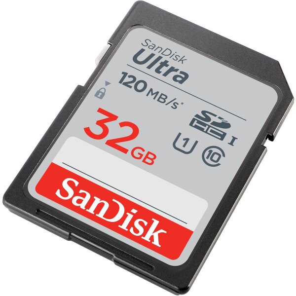 SanDisk Ultra - 32 GB - SDHC - Klasse 10 - UHS-I - 120 MB/s - Class 1 (U1)