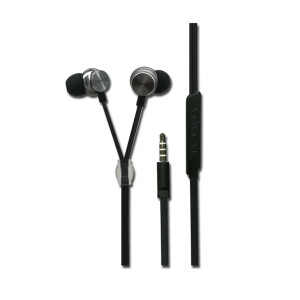 ACV In-Ear Stereo-Headset&quot;Luxury&quot; - anthrazit Zipper-Style