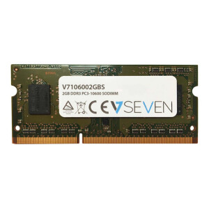 V7 2GB DDR3 PC3-10600 - 1333mhz SO DIMM Notebook Arbeitsspeicher Modul - V7106002GBS Speichermodul