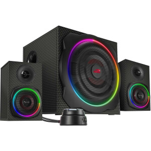 SPEEDLINK GRAVITY CARBON RGB - Lautsprechersystem - f&uuml;r PC