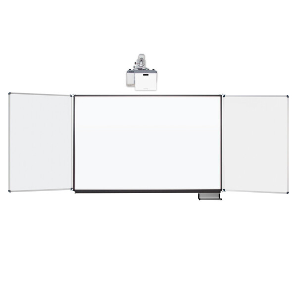 celexon Whiteboard Projektions-Schreibtafel Expert 160 x 100 cm mit Flügeln PEN