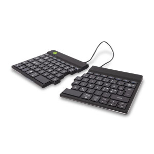 R-Go Tastatur Split Break US-Layout Bluetooth schwarz -...
