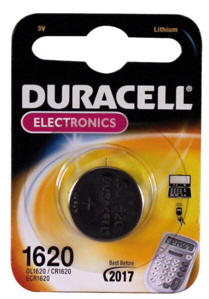 Duracell Batterie Lithium Knopfzelle CR1620 3V - Batterie - CR1620