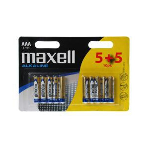 Maxell AAA - Einwegbatterie - Alkali - 1,5 V - 10 St&uuml;ck(e) - Mehrfarbig - 10 mm