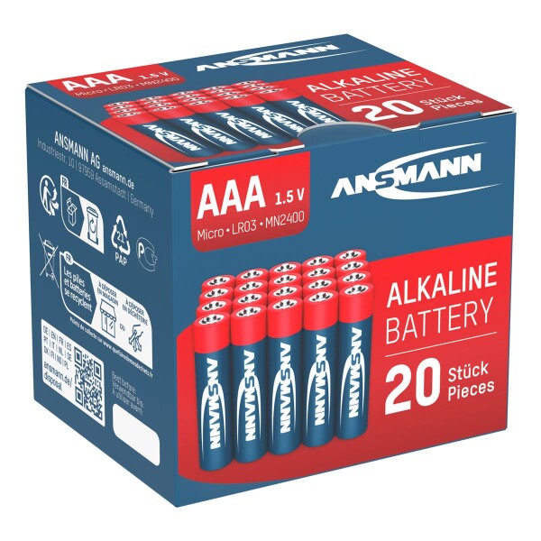 Ansmann 5015538 - Einwegbatterie - Alkali - 1,5 V - 20 Stück(e) - Mehrfarbig - 10,5 mm