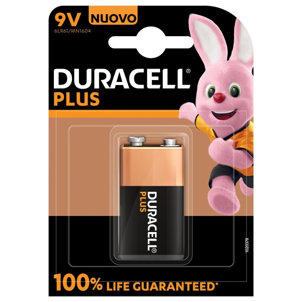 Duracell Plus 100 - Einwegbatterie - 9V - Alkali - 9 V - 1 St&uuml;ck(e) - Beige - Schwarz